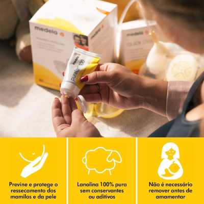 Medela PureLan is a natural nipple cream for breastfeeding comfort