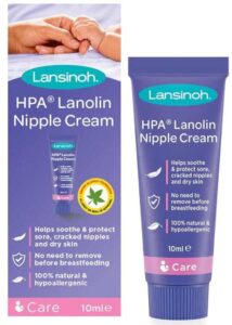 Lansinoh HPA Lanolin Nipple Balm, ideal for breastfeeding mothers seeking relief from dry or irritated skin.