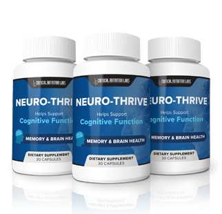 Neuro Thrive aids in mental performance and supports long-term brain health.