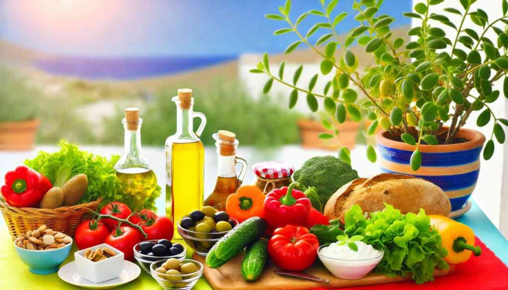 The health benefits of the Mediterranean Diet, along with the pros and cons, and some helpful meal prep, recipes, and meal plans